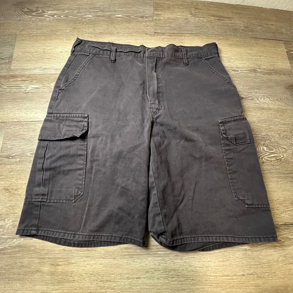 Elbeco Cargo Shorts Mens 35 Dark Navy Blue Cotton Utility Workwear Tactical